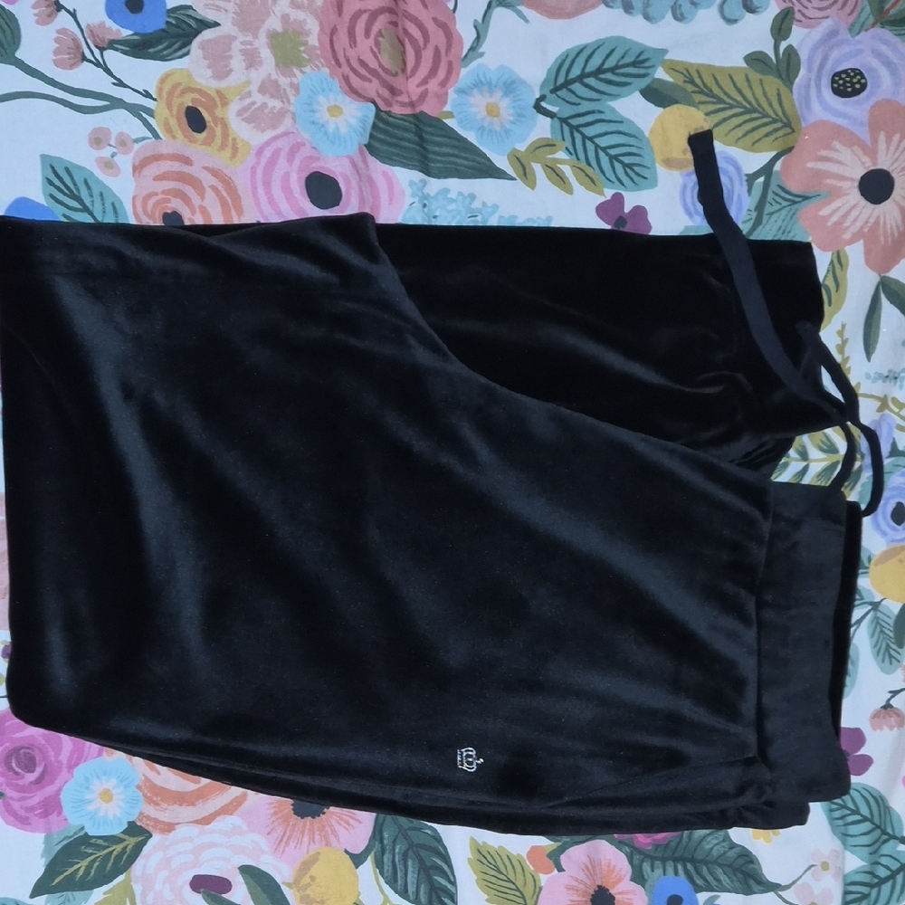 Juicy Couture Black Velvet Track Oants